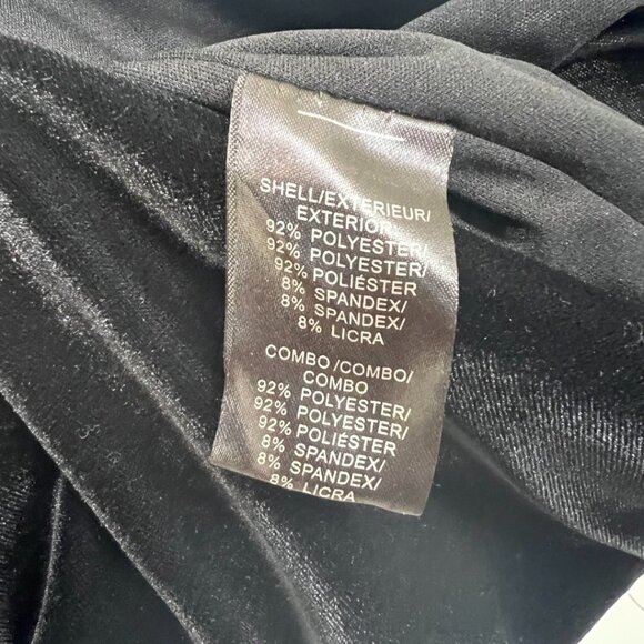 NWT Badgley Mischka Black Velvet and Lace Cocktail Dress $495 - Picture 15 of 15